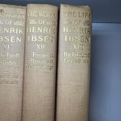Henrik Ibsen - Two Collections of Antique Books (LR-RG)