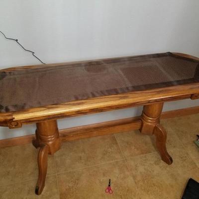Oak buffet table