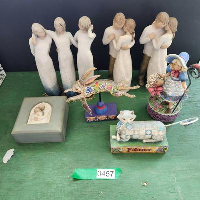 Mix lot Jim Shore & Willow Tree Decor items
