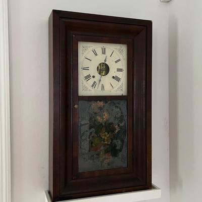 Seth Thomas Eight Day Weight Clock with Key (LR-RG)