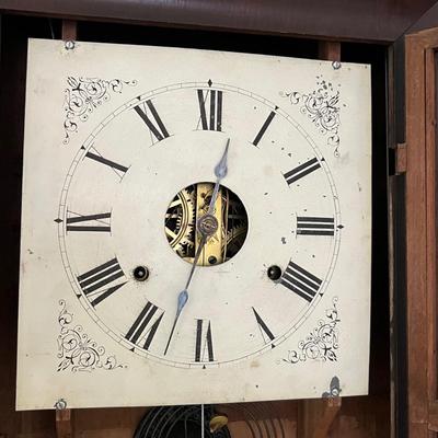 Seth Thomas Eight Day Weight Clock with Key (LR-RG)