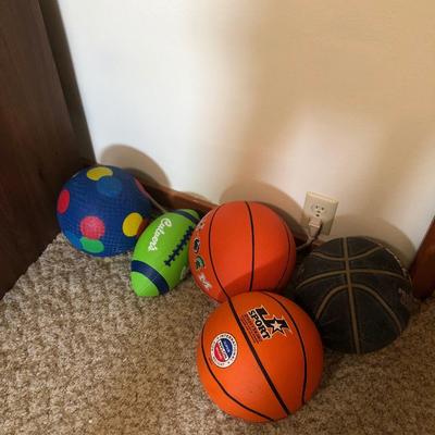 Five sports balls