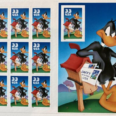 Looney Tunes Daffy Duck stamps