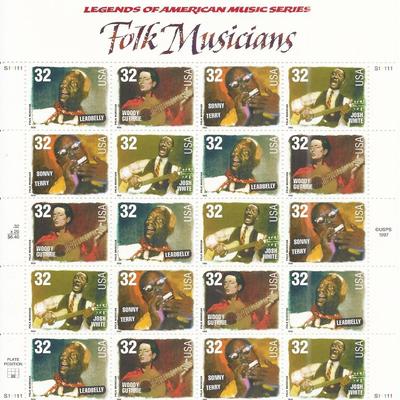 Folk Musicians Stamps
