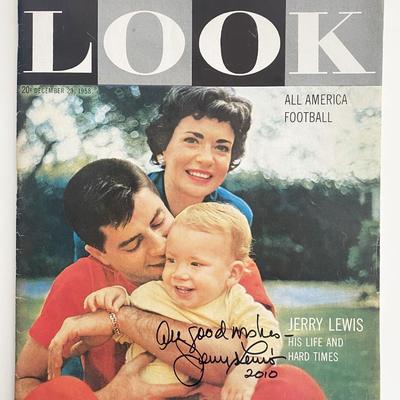 Jerry Lewis signed Look Magazine Dec 23 1958