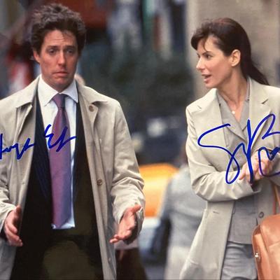 Two Weeks Notice Hugh Grant and Sandra Bullock signed movie photo