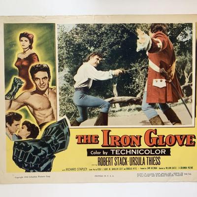 The Iron Glove original 1954 vintage lobby card