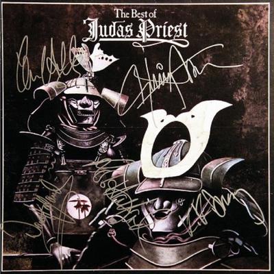 Judas Priest signed "The Best Of Judas Priest" album