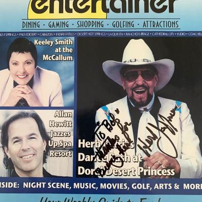 Herb Jeffries Signed Magazine Cover