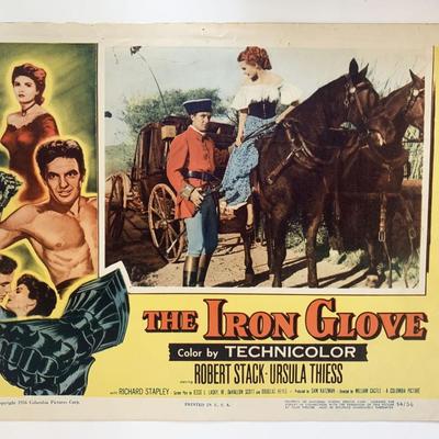 The Iron Glove original 1954 vintage lobby card