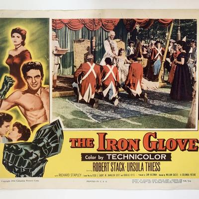 The Iron Glove original 1954 vintage lobby card