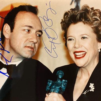 Kevin Spacey and Annette Bening signed photo
