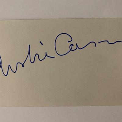 Leslie Caron signature cut 