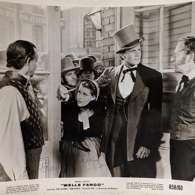Frances Dee and Joel McCrea signed photo
