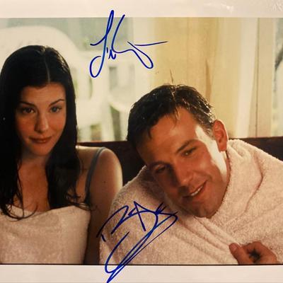 Jersey Girl Liv Tyler and Ben Affleck signed movie photo