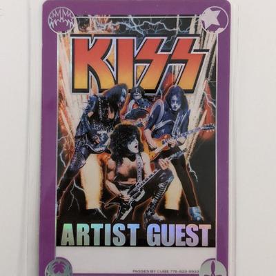 KISS 2003 World Domination tour w/ Aerosmith Laminated Band Gues Backstage Pass