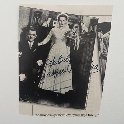 Maureen O'Hara Signed Magazine Photo