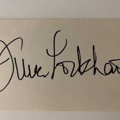 Lassies June Lockhart signature cut