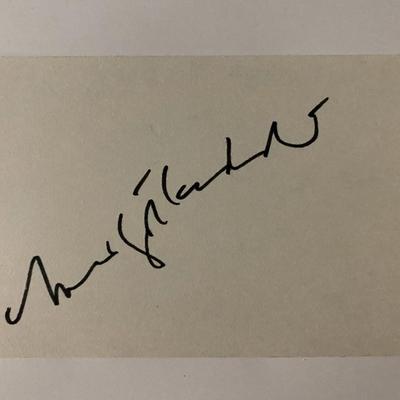 Margot Kidder signature cut