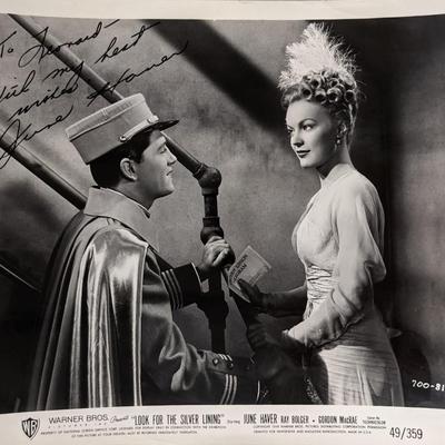 June Haver signed photo