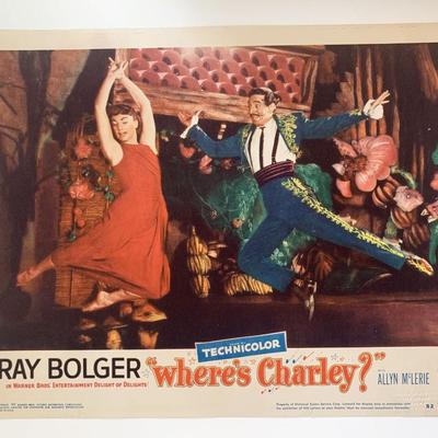 Where's Charley?
original 1952 vintage lobby card