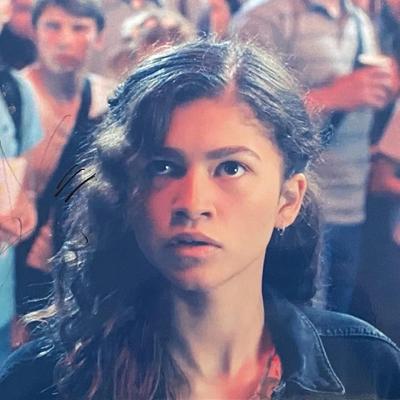 Spider- Man Zendaya signed movie photo
