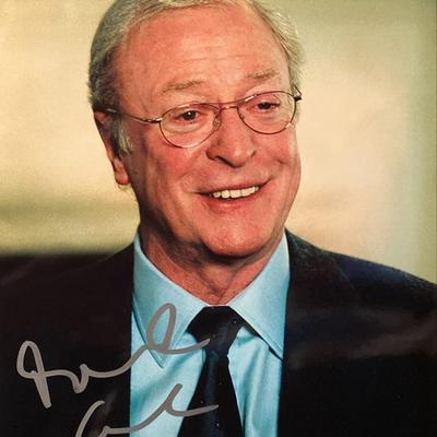 Michael Caine signed photo