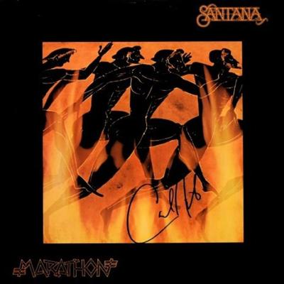 Santana signed "Marathon" album