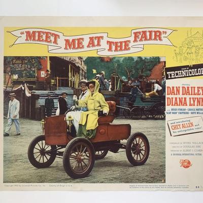 Meet Me at the Fair original 1953 vintage lobby card