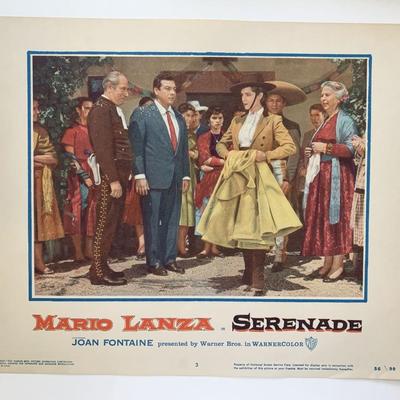 Serenade original 1956 vintage lobby card