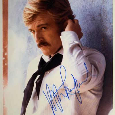 Robert Redford signed portrait photo 