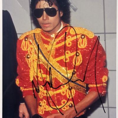 Michael Jackson signed photo