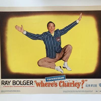Where's Charley?
original 1952 vintage lobby card