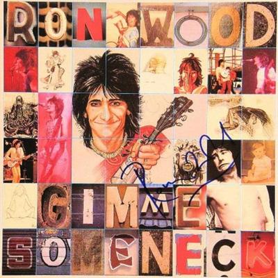 Ron Wood signed "Gimme Some Neck" album 