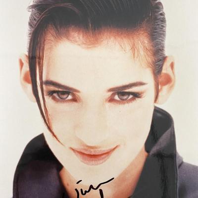 Winona Ryder signed photo