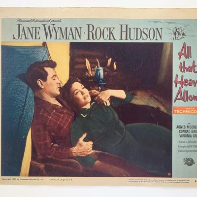 All the Heaven Allows original 1955 vintage lobby card