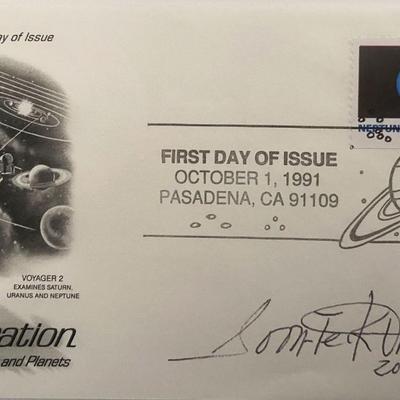 Space Exploration The Moon and Planets Signed First Day Cover