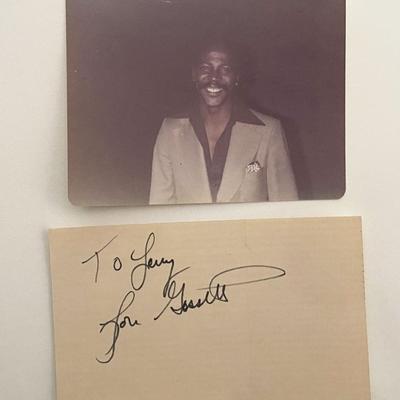 Louis Gossett Jr. photo and original signature