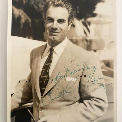 Charles Kovin signed photo