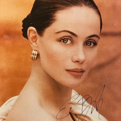 Emmanuelle Béart signed photo