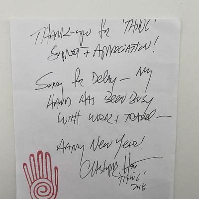 The Addams Family Christopher Hart Signed Letter