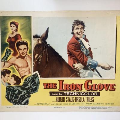 The Iron Glove original 1954 vintage lobby card
