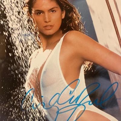 Cindy Crawford signed photo