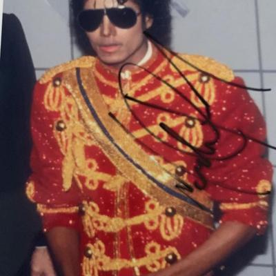 Michael Jackson signed photo