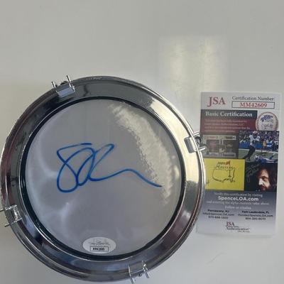 Black Crowes Steve Gorman signed mini drum. JSA