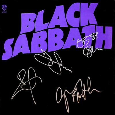 Black Sabbath signed Master Of Reality album