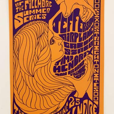 FILLMORE  POSTCARD Jimi Hendrix  BG69 