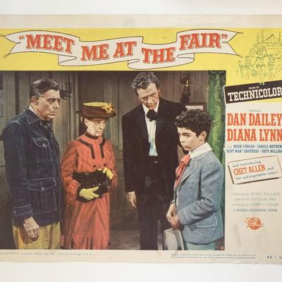 Meet Me at the Fair original 1953 vintage lobby card