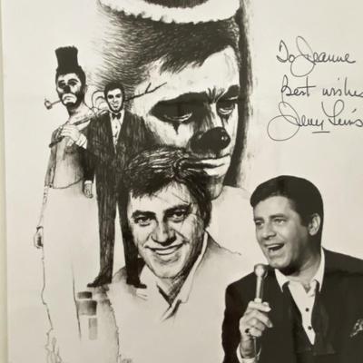 Jerry Lewis signed photo