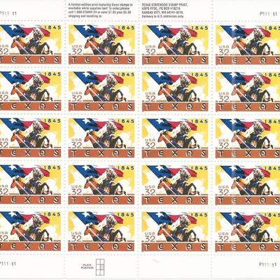 Texas Statehood Stamps